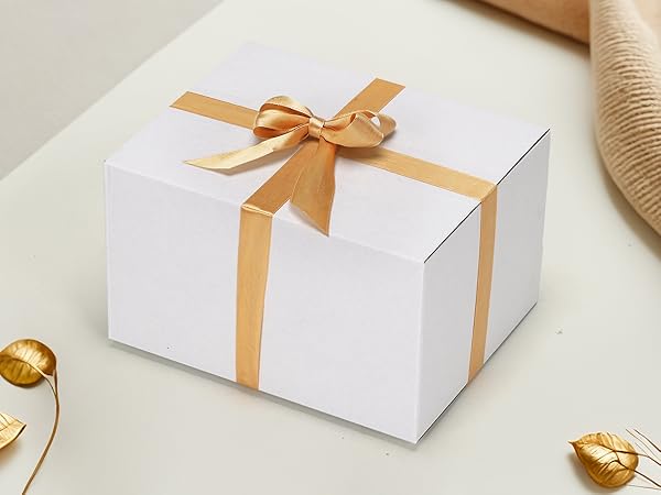 White shipping boxes