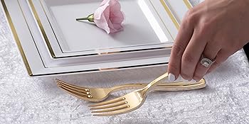 Plastic Cutlery Heavy Duty - 160 Piece Plastic Silverware - Plastic Utensils - Plastic Cutlery