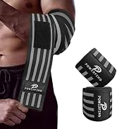 Elbow Wraps for Weightlifting:Elbow Sleeve Support for Bench Press, Cross Training & Powerlifting...