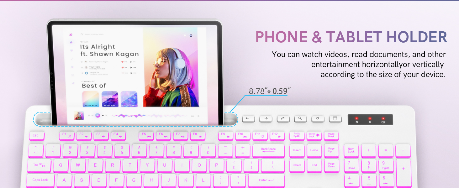 Convenient Device Holder wireless keyboards