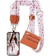 XANGNIER Clip and Go Strap for Phone with Wallet Crossbody, Phone Strap with Zippered Wallet, Adj...