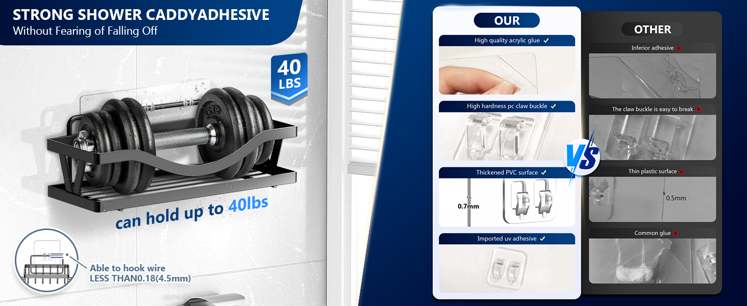 Shower Caddy Adhesive Replacement