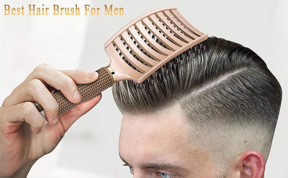 Detangling Brush Boar Bristles KTKUDY Hair Brush Detangler Brush for Women Men Kids