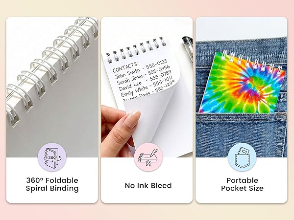 Mini Tie Dye Notepads