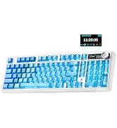 MIKIBY AJAZZ AK980 V2 Pro 98% Dual 8K Mechanical Keyboard, 10000mAh Wireless Tri-Mode Gaming Keyb...