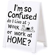 Funny Team Office Gifts -I'm so Confused Funny Desk Sign, Gag Fun Gift for Coworker Teammate Empl...