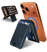 CORLAGOON for MagSafe Wallet,Leather Magnetic Wallet for Phone with Adjustable Stand,5 Magnetic C...