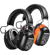 PROHEAR 037 2 Pack Gel Pad Bluetooth 5.0 Hearing Protection Headphones with Rechargeable