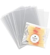 200Pcs Candy Treat Bags 4" x 6" Clear Cellophane Bag Thickening Plastic Party Favor Pastry Bags f...