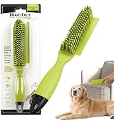 Histotree Green 2-in-1 Dog Bath Brush with Handle Dog Washing Brush Pet Hair Remover Tool for Dog...