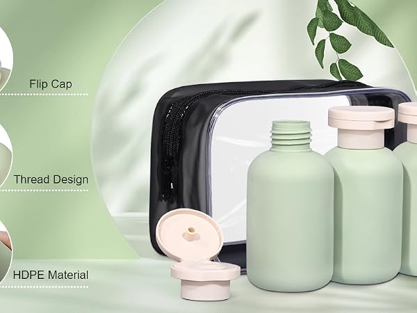 Plastic Cream Shampoo Leak Proof Travel Bottles