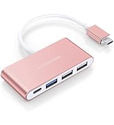 LENTION 4-in-1 USB-C Hub, USB3.0, USB2.0, 100W Charging, Multiport Adapter | Ideal for Work & Stu...