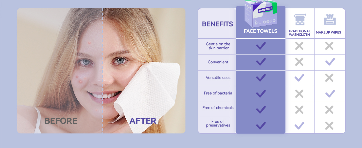 disposable face towel