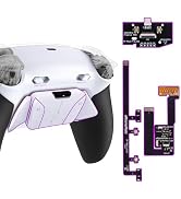 eXtremeRate RISE4 Plus MAX Back Paddles Kit with Clicky Trigger Stops & Rubberized Grip for PS5 C...