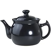 Lithium Porcelain Casserole with Lid Oven Safe, 1.5 Quart Teapot Heat resistant Ceramic Ceramic P...