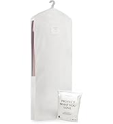 Luxury Cotton Garment Storage Bag | Long 56 Inch | Certified Organic Cotton Dress Bag | Breathabl...
