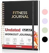 Fitness Journal Workout Planner for Women & Men, A5 (6.4" x 8.3") Workout Journal Log Book Planne...