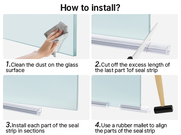 shower door leak guard