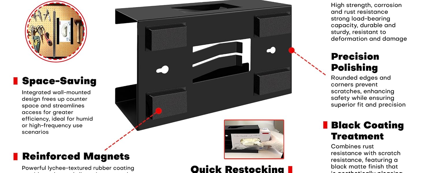 Magnetic Glove Box Holder