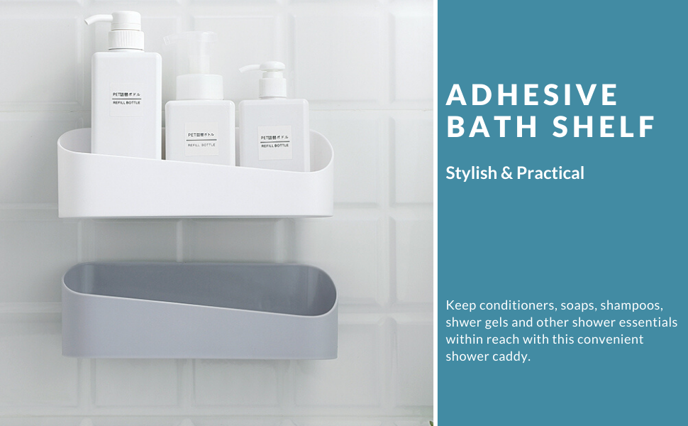 showeroom shelf adhesive shower caddy