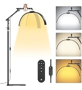 LIONVISON Half Moon Lash Lighting: Foldable Floor LED Lamp for Eyelash - 45W Portable Esthetician...
