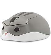 CHUYI Hamster Shape Wireless Silent Mouse Cartoon and Cute Portable Animal Optical Cordless Mice ...