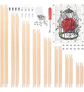 Bensbl 16Pcs Needlepoint Stretcher Bars Kit, 8 Sizes, Cross Stitch Frame | Warp-resistant pine wo...
