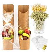 Charcuterie Cups with Sticks 60 Sets 12oz French Fry Cups with Cocktail Picks Charcuterie Boards ...
