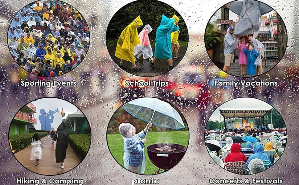 REUSABLE KIDS PONCHOS