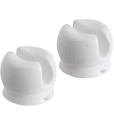 2pcs White Toothbrush Holder with Suction Cup, Wall-Mounted Toothbrush Holder, Holders and Dispen...