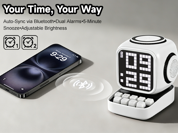 Dual Alarm Clock & Snooze