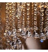 IndianShelf Premium Crystal 110 Pieces, 10 Strand- 10 Crystal Drop and 100 Beads Clear Suncatcher...