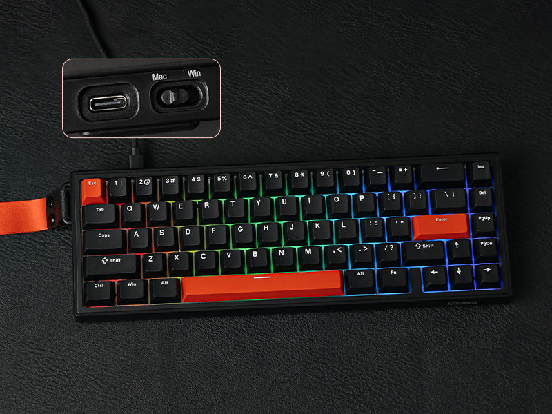 HE68 Wired Magnetic Gaming Keyboard