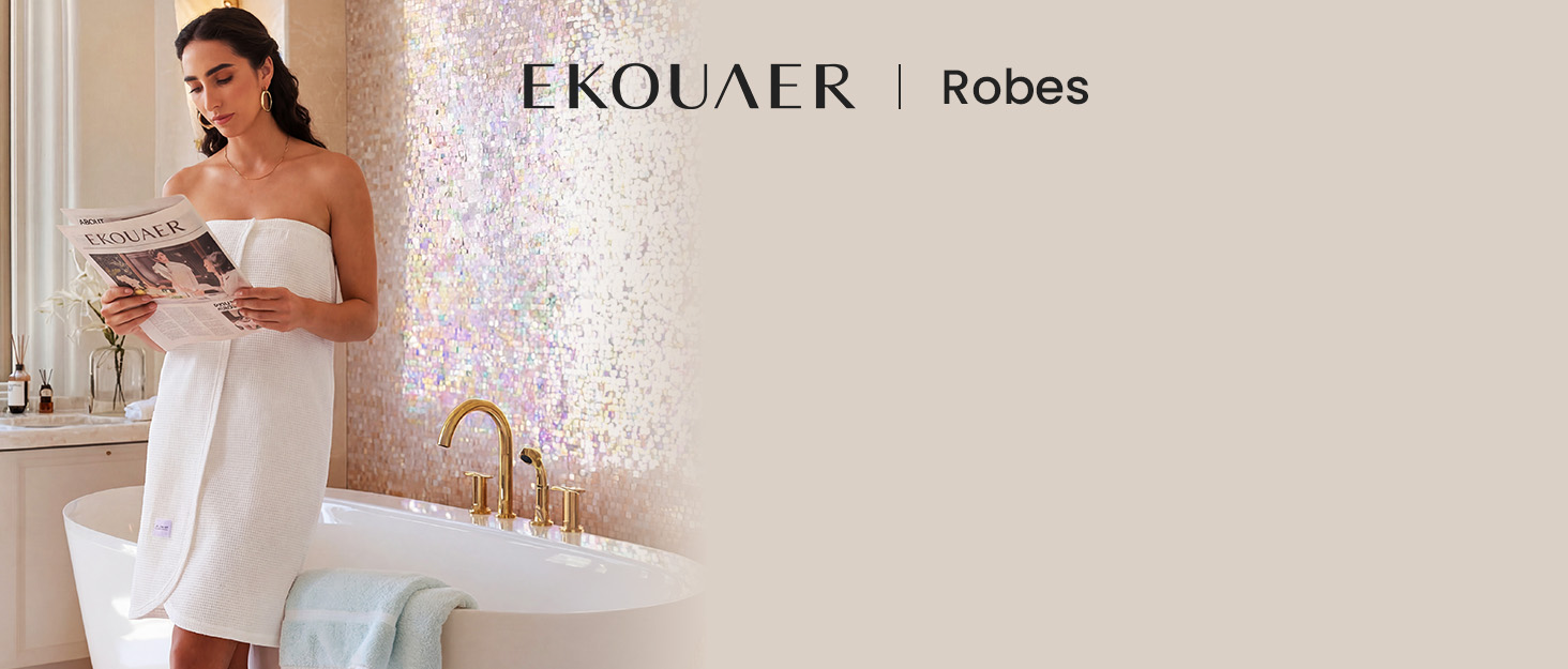 Ekouaer towel wrap robe