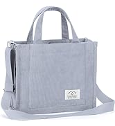 WantGor Tote Bag for Women, Corduroy Crossbody Bags Shoulder Handbag Small Satchel Hobo Bag Purse
