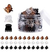 YOHAMA 36 Pcs Durable Mini Hair Claw Clips, Great for Design Kids and Adult Hairstyles, Decroatio...