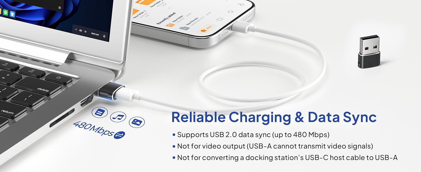 usb to usb c adapter 4 pack