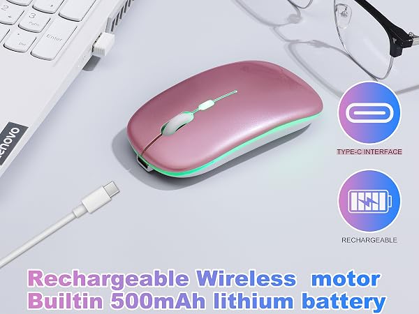 AZTZATZ Wireless Bluetooth Mouse Rechargeable