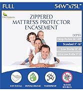 full size bed 54x75 zippered bed bug mattress encasements protectors
