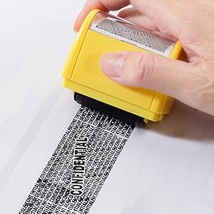 identity theft protection roller stamp