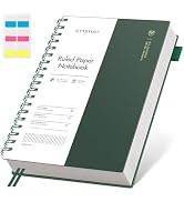 EMSHOI Lined Spiral Journal Notebook, B5 College Ruled Notebook, 300 Pages/150 Sheets, 100gsm Aci...