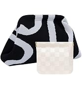 Vpoofree Clutch Purses for Women,Woven Crochet Bag&Cosmetic Bag Dumpling Striped Cloud Purse Even...
