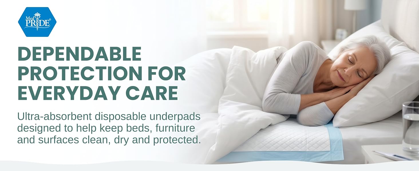 Super Absorbent Bed Pads for Incontinence, Underpads for Adults, Kids, Pets