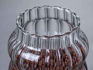Glass Jar-Glass Storage Container with Wooden Lid Glass Storage Container