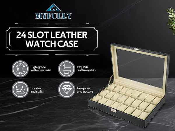 Leather Watch Box Case