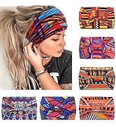 IVARYSS Wide Headbands for Women, Knotted Head Wraps Turbans, Large African Style Head Bands Hair...