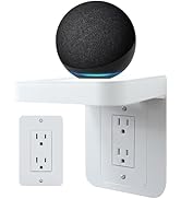 BELIEFLUO Outlet Shelf Holder Fit for Decorator Receptacle, Bathroom Decor Built-in Cable Managem...