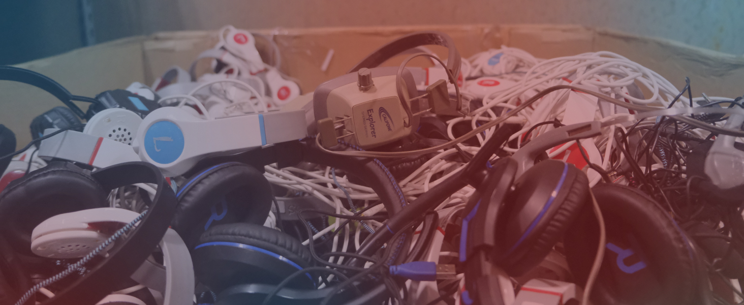 headset recycling, headphone recycling, schools, recycling made easy