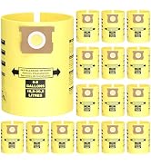 15PCS 5-8 Gallon Wet Dry Vacuum Filter Bags Replacement For Shop Vac Bags, Replace Part Type H #9...