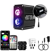 AKEPO 18W Dual Color Twinkle Shooting Star 2-in-1 Fiber Optic Light Engine Replacement, RGBW Blue...